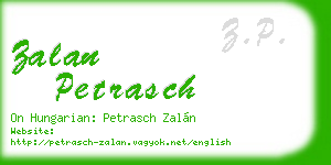 zalan petrasch business card